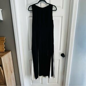 Bitte Kai Rand Black White Split Skirt Sleeveless Maxi Dress EU 36/38 US S/M